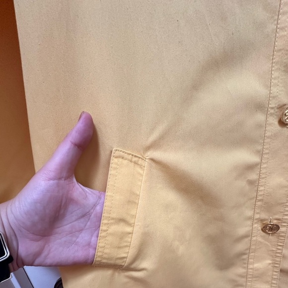 ✨ Vintage Designer Albert Nipon Long Yellow Duster/Trench - Picture 14 of 14